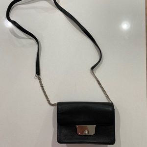 Milly Black Leather Crossbody